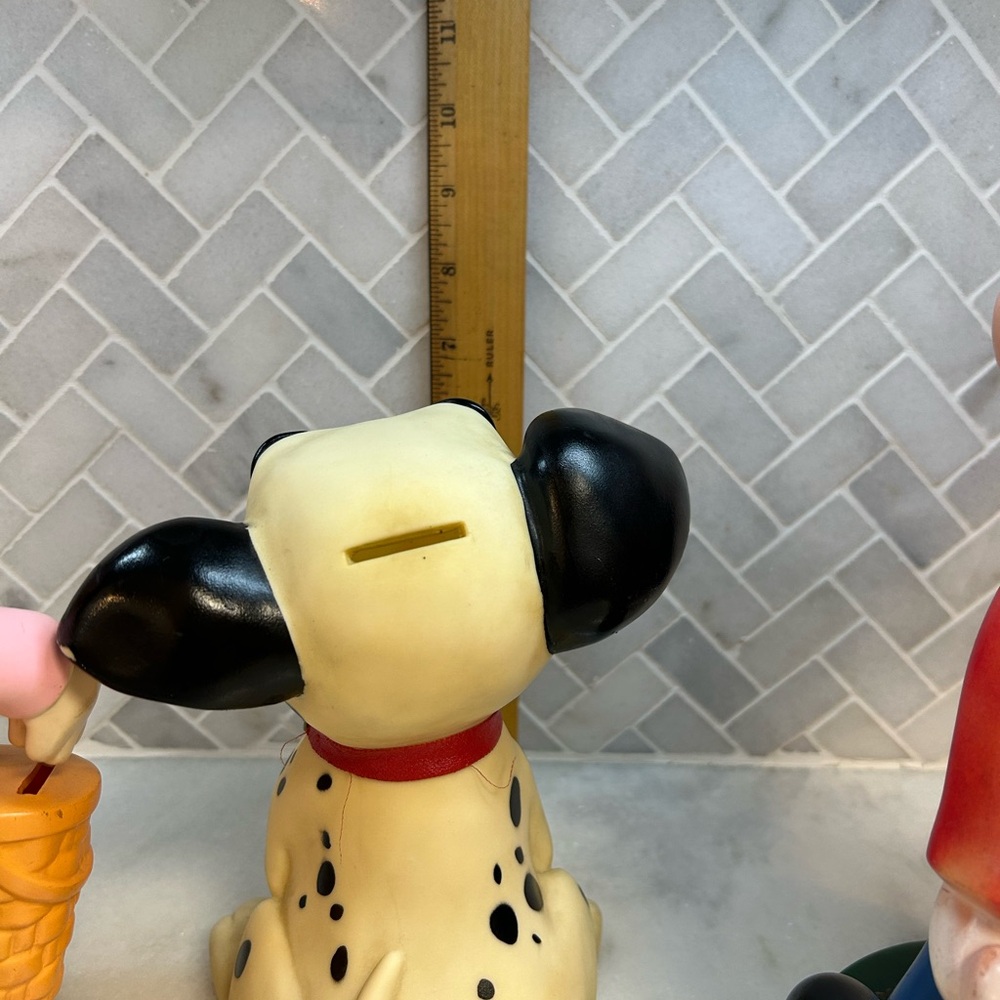 Vintage Mickey, Minnie Mouse‎, and Dalmation Coin Piggy Banks Walt Disney - Picture 5 of 12